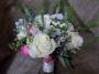 Ivory rose and spring flower bouquet, Flowers By Becky